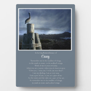Memorial Beautiful Nautical Ocean Custom Name Plaque