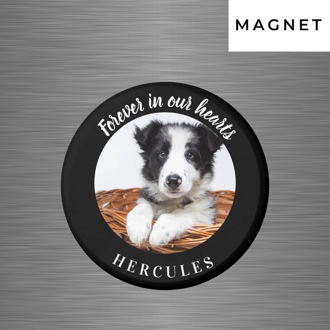Memorial black photo love dog magnet (Creator Uploaded)