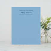 Memorial Book Filler Pages, Light Blue (Standing Front)