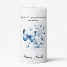 Memorial Candle Butterflies