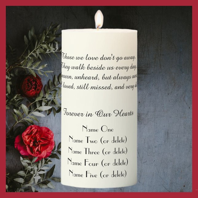 Memorial Candle Ivory Those We Love Pillar Candle (Creator Uploaded)