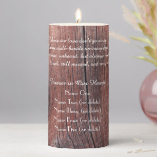 Memorial Candle Rustic Red Barn Those We Love LED
