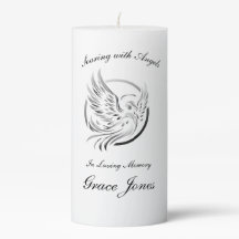 Memorial Candle Soaring with Angels