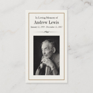 Memorial Card