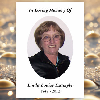 memorial card