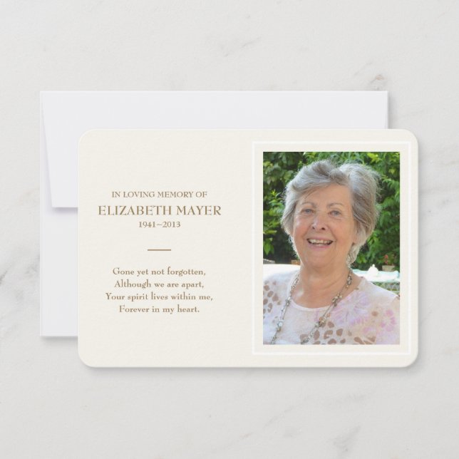 Memorial Card (Front)