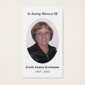 memorial card (Front)