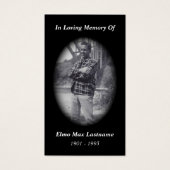 memorial card (black) (Front)