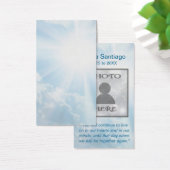 Memorial Card | Cloud Template (Desk)