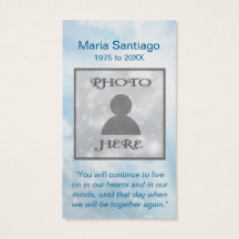 Memorial Card | Cloud Template