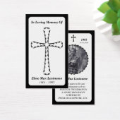 memorial card . elegant cross (Desk)