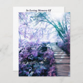 memorial card enchanted path (Front/Back)