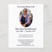 memorial card enchanted path (Back)