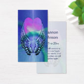 Memorial Card | Heart and Angel Wings (Desk)