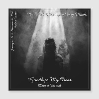 Memorial Card Into the light - goodbye my dear