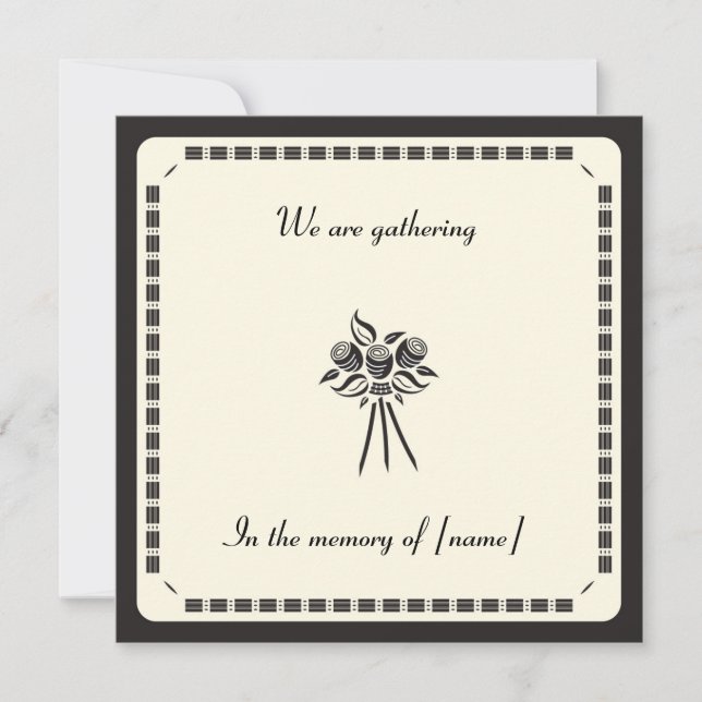 Memorial Card Invitation (Front)