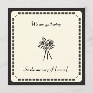 Memorial Card Invitation