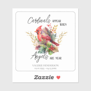 Memorial Cardinals Appear Sticker