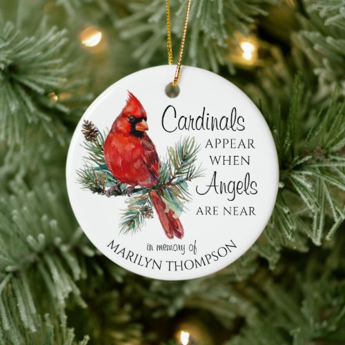 Memorial Cardinals Appear When Angels Are Near