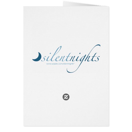 memorial cards : silhouscreen night (Back)
