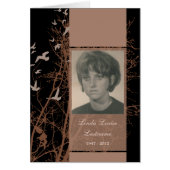 memorial cards : silhouscreen night (Front)