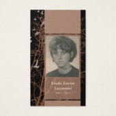 memorial cards : silhouscreen night (Front)
