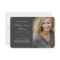 Memorial Cards With Photo Charcoal Gray