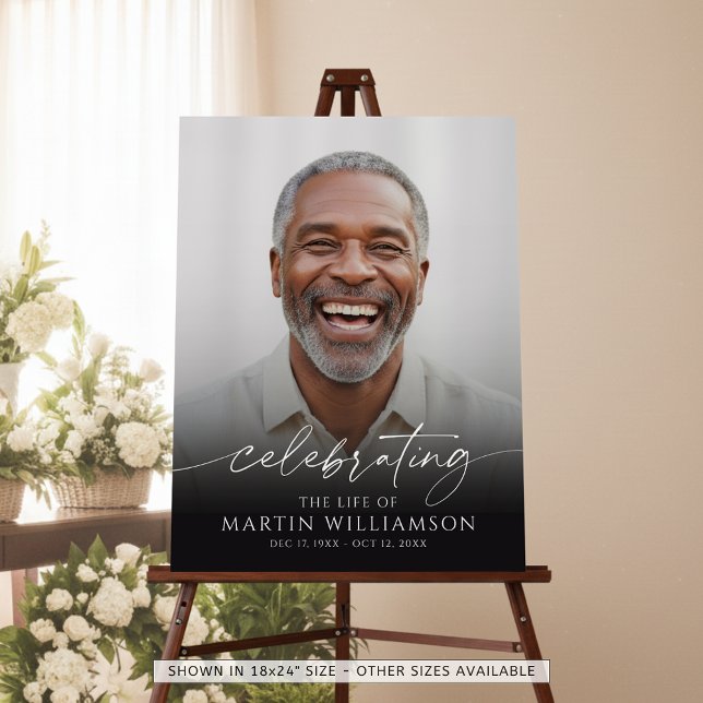 Memorial Celebrating the Life of Photo Script Foam Board (Creator Uploaded)