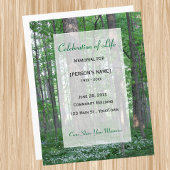Memorial Celebration of Life Forest Invitatition
