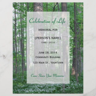 Celebration Of Life Flyers & Programs | Zazzle