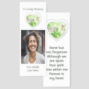 Memorial, Celebration of Life, Hummingbird Bookmarks