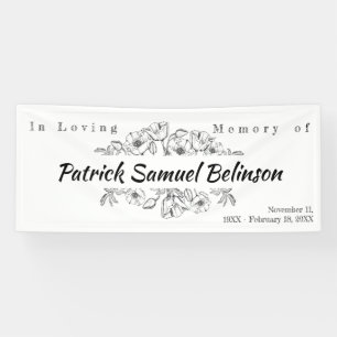 Memorial Celebration of life   In Loving Memory Ba Banner
