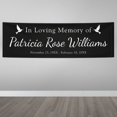 Memorial Celebration of life  In Loving Memory Banner