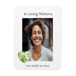Memorial, Celebration of Life, Service Hummingbird Magnet