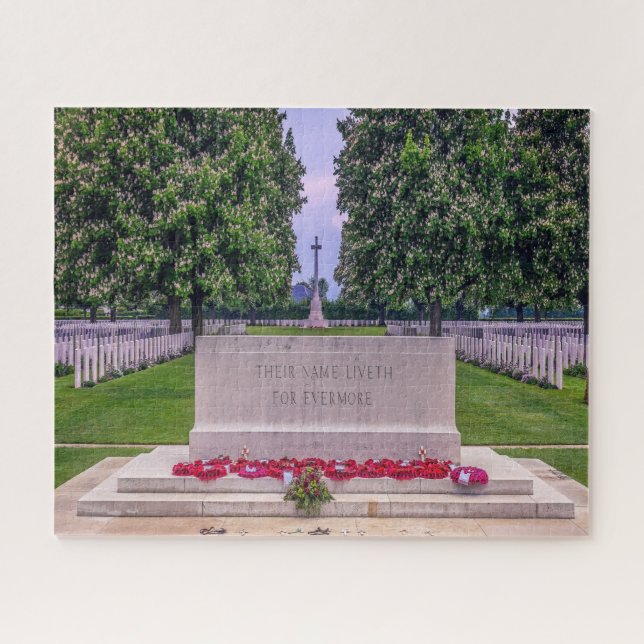 Memorial Cemetery Normandy France Jigsaw Puzzle (Horizontal)