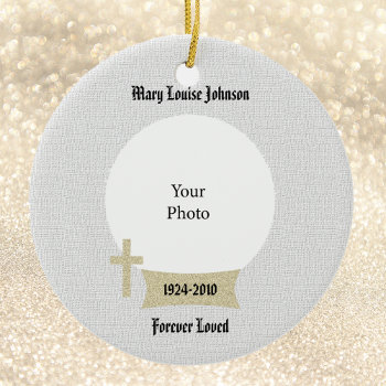 Memorial Christmas Ornament by ornamentsbyhenis at Zazzle