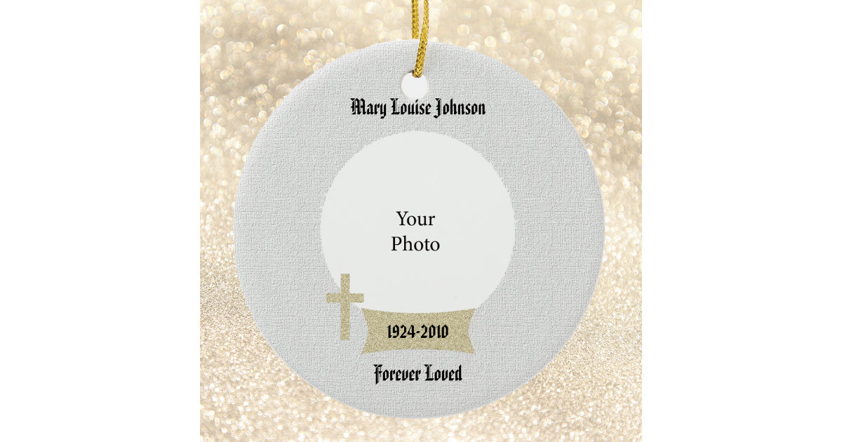 Memorial Christmas Ornament | Zazzle