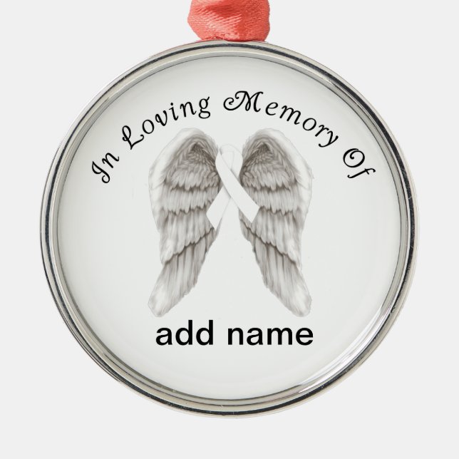 Memorial Christmas Ornament Bone Cancer (Front)