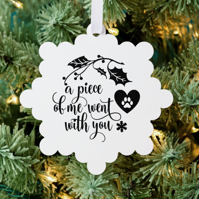 Memorial Christmas  Ornament Card (Insitu (Tree))