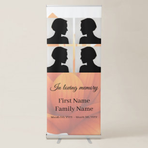 Memorial collage retractable banner