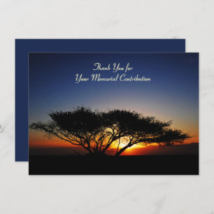 Memorial Contribution Lone Acacia Tree Thank You