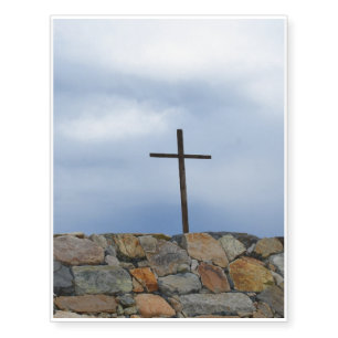 Memorial Cross Temporary Tattoos