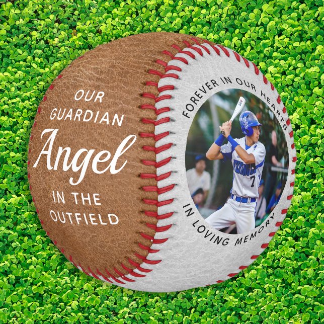 Memorial Custom 2 Photo In Loving Memory Baseball (Creator Uploaded)