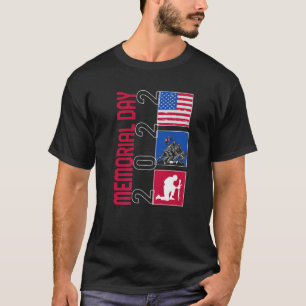 Memorial Day 2022 USA Veterans Military American F T-Shirt