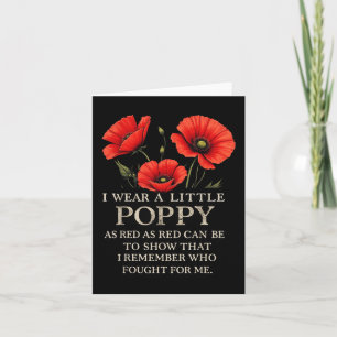 Memorial Day 2025 Usa Memorial Veterans Day Red Po Card