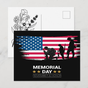 Memorial Day American Flag For 2026 Celebrations Holiday Postcard