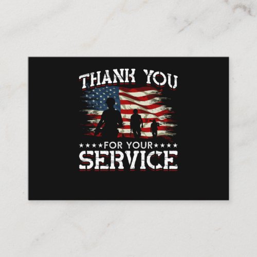 Memorial Day American Flag Patriotic Soldier US Business Card