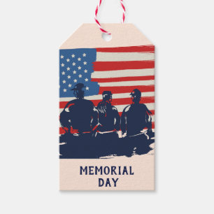 Memorial Day Barbecue Party  Gift Tags
