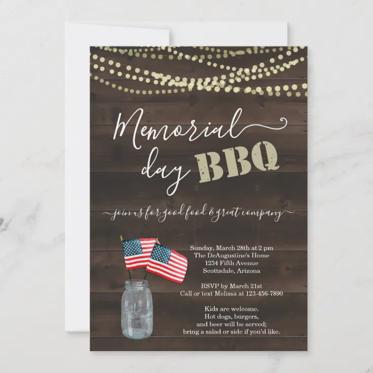 memorial day bbq background
