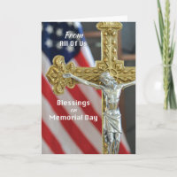 Memorial Day Blessings from All Of Us with Cross